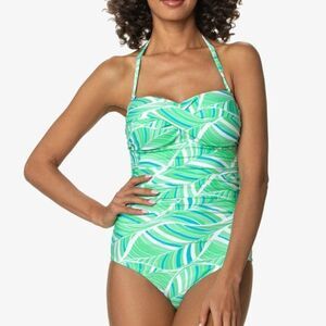 Helen Jon Women's Hana Twist Bandeau One-Piece Swimsuit Size Small